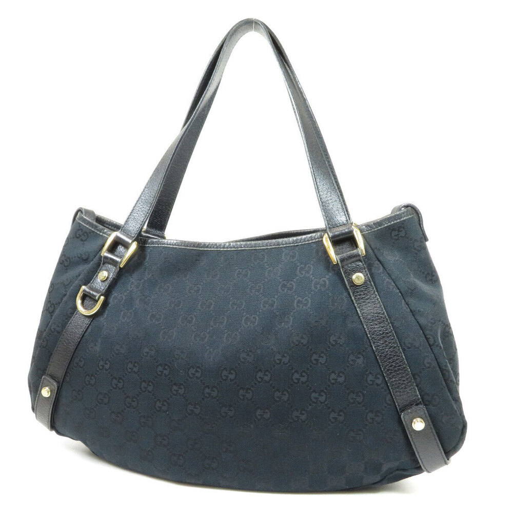 Gucci GG bag black shoulder Abbey canvas monogram